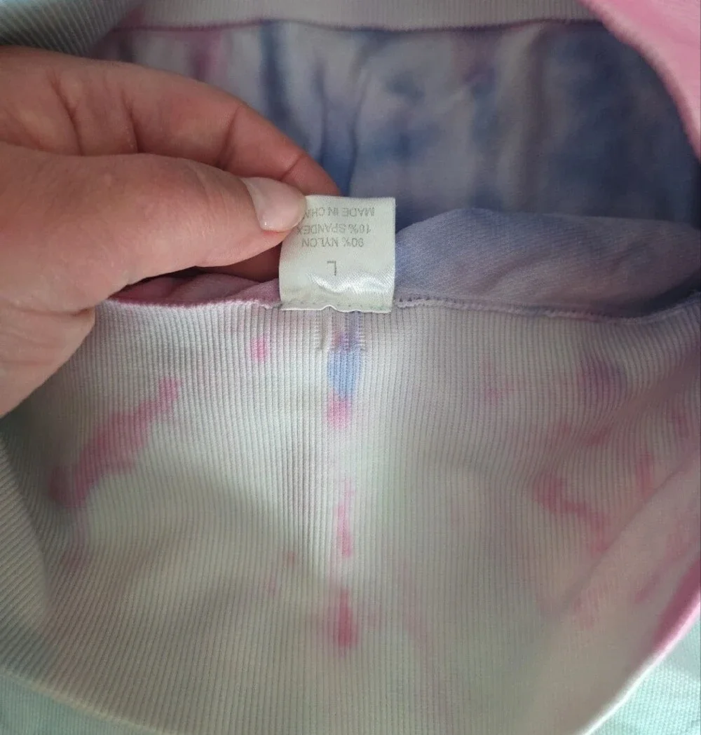 Gymshark Kids Seamless Leggings - Pink, Peach, Light Purple, Naturyl Tie-Dye